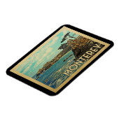 Monterey Magnet California Vintage Travel Magneet (Linkerzijde)
