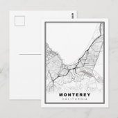 Monterey Map Briefkaart (Voorkant / Achterkant)