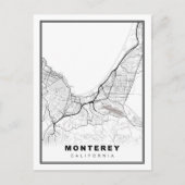 Monterey Map Briefkaart (Voorkant)