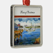 Monterey Marina Kerstornament Metalen Ornament (Rechts)