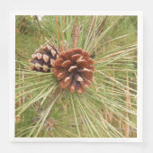 Monterey Pine Tree met dennenappels Servet (Voorkant)