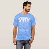 Monterey Regional Airport MRY T-shirt (Voorkant volledig)