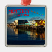 Monterey Schilderachtig kerstversiering Metalen Ornament (Voorkant)