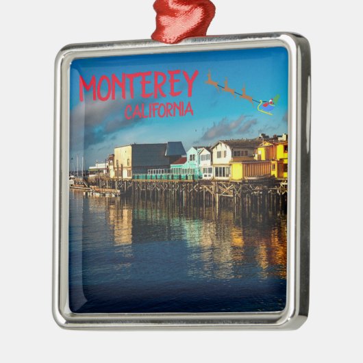 Monterey Schilderachtig kerstversiering Metalen Ornament (Links)