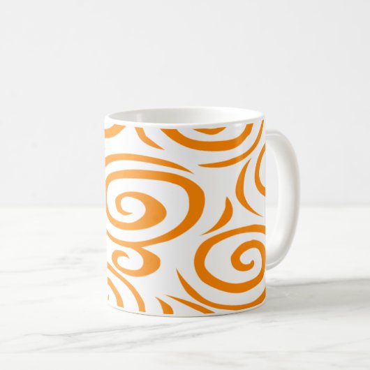 Monterey Swirl Mok-Oranje Koffiemok (Voorkant rechts)
