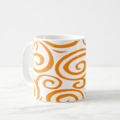 Monterey Swirl Mok-Oranje Koffiemok (Voorkant links)