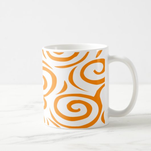 Monterey Swirl Mok-Oranje Koffiemok (Rechts)