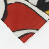 Monterey Tattoo Design: een 60 "x80" symbool Fleece Deken (Hoek)