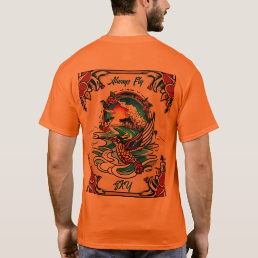 Monterey Tattoo Design: een symbool van kracht T-shirt (Achterkant)