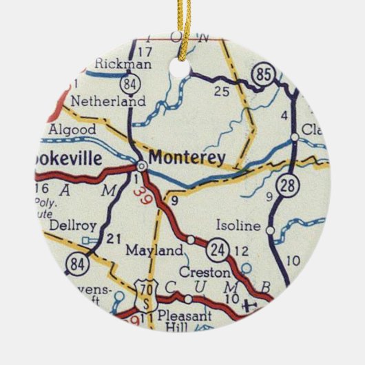 Monterey TN Keramisch Ornament (Voorkant)