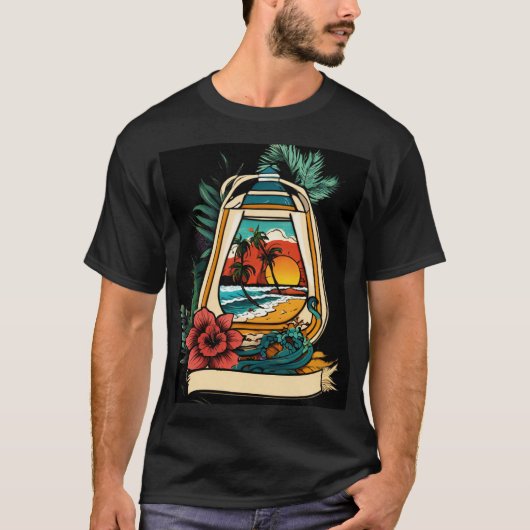 Monterey Tropics: iconisch Tattoo T-shirt (Voorkant)