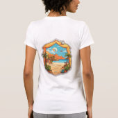 Monterey Waves: Fusion T-shirt van tropisch Tattoo (Achterkant)