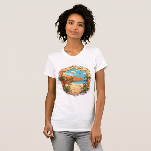 Monterey Waves: Fusion T-shirt van tropisch Tattoo (Voorkant volledig)