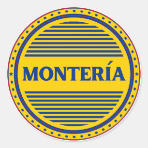 Monteria City Pride Emblem – Colombiaanse identite Ronde Sticker