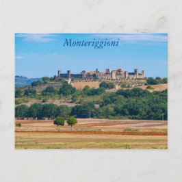 Monteriggioni skyline, Toscane, Italië Ansichtkaar Briefkaart