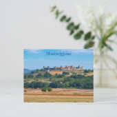 Monteriggioni skyline, Toscane, Italië Briefkaart (Staand voorkant)