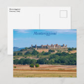 Monteriggioni skyline, Toscane, Italië Briefkaart (Voorkant / Achterkant)