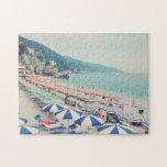 Monterosso al Mare Cinque Terre Italy Beach Foto Legpuzzel<br><div class="desc">Een foto van het prachtige strand in Monterosso al Mare, Cinque Terre, Italië, met de kleurrijke paraplu's en de blauwe turquoise-wateren.</div>