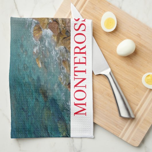 Monterosso al Mare uitzicht theedoek (Quarter Fold)