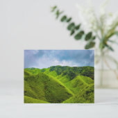 Monterosso Cinque groene heuvel Briefkaart (Staand voorkant)