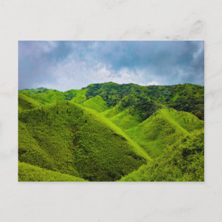 Monterosso Cinque groene heuvel Briefkaart