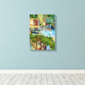 Monterosso Cinque Terre Canvas Afdruk (Insitu (Houten vloer))