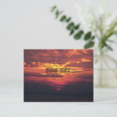 Monterosso Cinque zonsondergang Briefkaart (Staand voorkant)