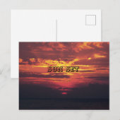 Monterosso Cinque zonsondergang Briefkaart (Voorkant / Achterkant)