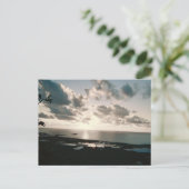 Monterosso Cinque zonsondergang Briefkaart (Staand voorkant)