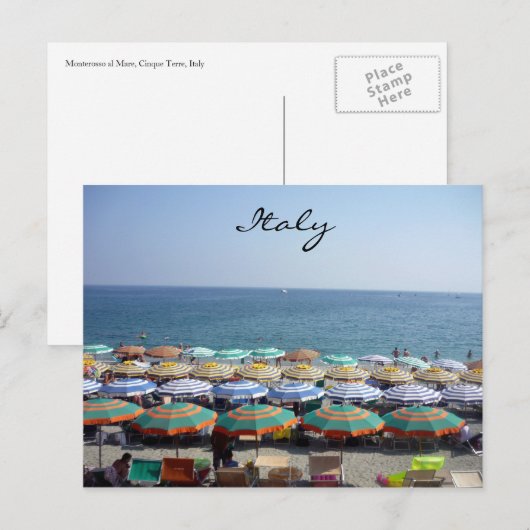 monterosso italië briefkaart (Voorkant / Achterkant)