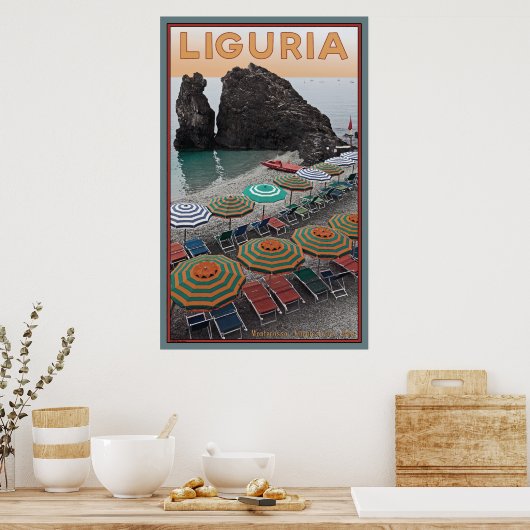 Monterosso Poster (Keuken)