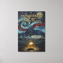 Monterrey 2026 Soccer Luxury Football Wall Art Canvas Afdruk