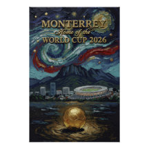 Monterrey 2026 Voetbal Luxe Voetbal Wanddecoratie