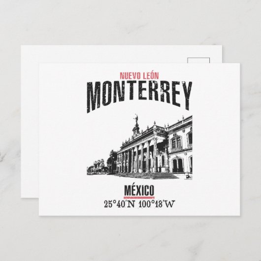 Monterrey Briefkaart (Voorkant / Achterkant)