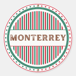 Monterrey City Pride Embleem – Mexicaanse identite Ronde Sticker