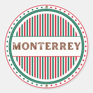 Monterrey City Pride Embleem – Mexicaanse identite Ronde Sticker