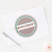 Monterrey City Pride Embleem – Mexicaanse identite Ronde Sticker (Envelop)