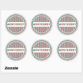 Monterrey City Pride Embleem – Mexicaanse identite Ronde Sticker (Vel)