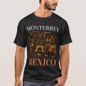 Monterrey Mexico Aztec Design, Mannen #3 T-shirt (Voorkant)