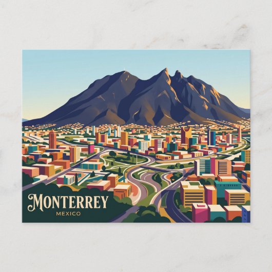 Monterrey Mexico Briefkaart (Voorkant)