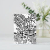 Monterrey Mexico City Map Briefkaart (Staand voorkant)