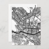 Monterrey Mexico City Map Briefkaart (Voorkant / Achterkant)