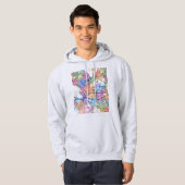 Monterrey Mexico City Map Hoodie (Voorkant volledig)
