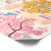 Monterrey Mexico Gouache Schilderillustratie Reize Poster (Hoek)