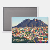 Monterrey Mexico Magneet (Voorkant / Achterkant)