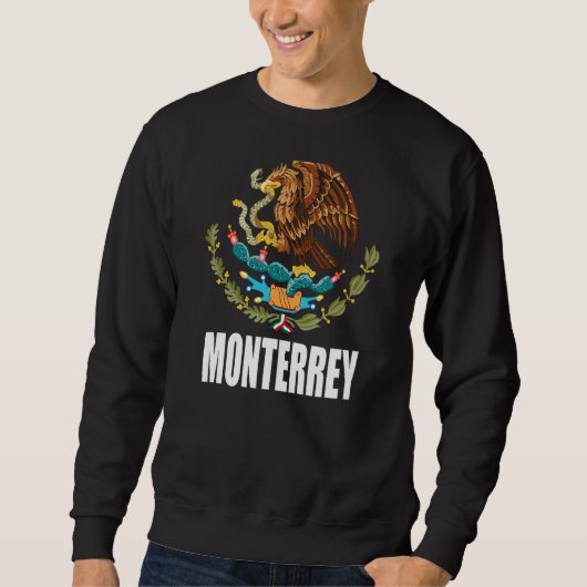 Monterrey Mexico Mexicaanse vlag Eagle Escudo Trui (Voorkant)