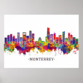Monterrey Mexico Skyline Poster (Voorkant)