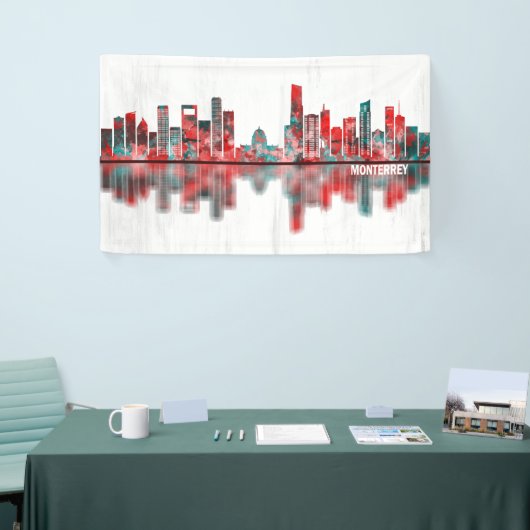 Monterrey Mexico Skyline Spandoek (Beurs)