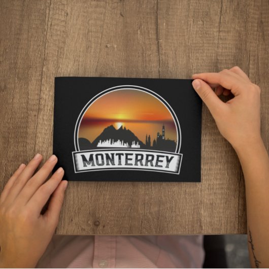 Monterrey Mexico Sunset Cityscape Briefkaart
