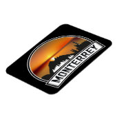 Monterrey Mexico Sunset Cityscape Foto Magneet (Linkerzijde)